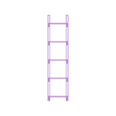 Fixtures Shelves Shelving Ikea Algot Wall Upright System 18 Inch Tall Line Art Svg Vector, Free Vectors File